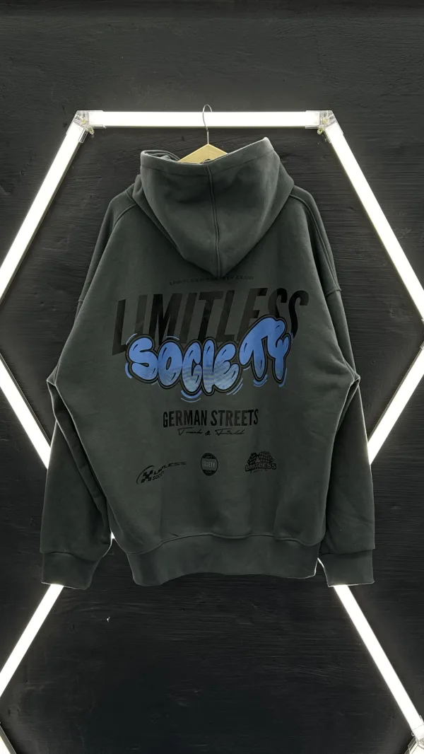 NEW Grey Oversize Limitless Hoodie – Bild 2